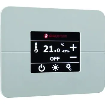 Termostat Giacomini K493TW Prostorový termostat s dotykovým LCD a čidly
