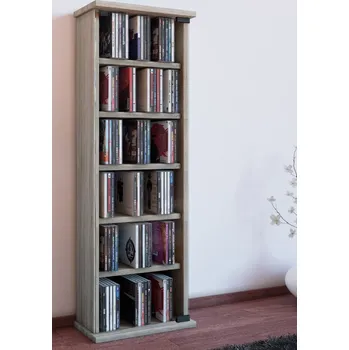 Vcm Vitrína na CD a DVD Vetro, sonoma dub