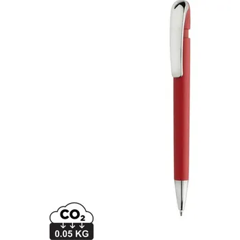Kuličkové pero Glide s kovovou sponou z GRS R-ABS - Červená
