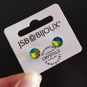 Módní doplněk JSB bijoux Náušnice RIVOLI puzety 8mm - Vitrail medium