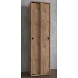 Vcm Kancelářská skříň s posuvnými dveřmi Ulas 5-komorová, dub medový