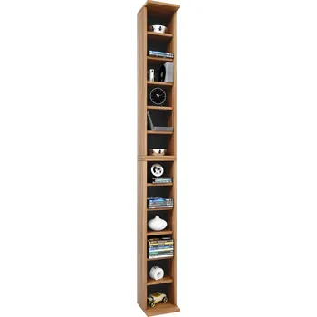 regál Vcm CD a DVD regál Bigol, ořech