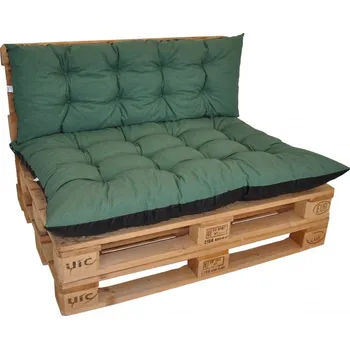 Podsedák Polstry na PALETOVÝ nábytek sada BASIC tmavě zelený melír