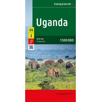 Uganda, Straßenkarte 1:500.000, freytag & berndt - freytag & berndt