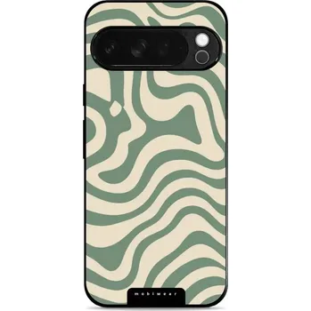 Pouzdro na mobilní telefon Lesklý kryt Mobiwear Glossy - Google Pixel 10 Pro XL - GA57G Zelené a béžové zkrouceniny (Prémiové lesklé pouzdro, obal, kryt Mobiwear Glossy na mobil Google Pixel 10 Pro XL - GA57G Zelené a béžové zkrouceniny, materiál Plast + TPU silikon - krytí po všec