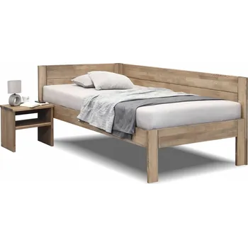 Postel Rohová postel jednolůžko Timea, masiv buk, Pravá