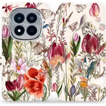 Pouzdro na mobilní telefon Flipové pouzdro Mobiwear - Xiaomi Redmi Note 15 Pro Plus 5G - MP01S Rozkvetlá louka (Knížkové flip pouzdro, obal, kryt na mobil Xiaomi Redmi Note 15 Pro Plus 5G - MP01S Rozkvetlá louka, materiál Umělá kůže + TPU - ochrana 360°, stojánek, silikonová vaničk