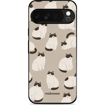 Pouzdro na mobilní telefon Lesklý kryt Mobiwear Glossy - Google Pixel 10 Pro XL - V160S Kočičáci (Prémiové lesklé pouzdro, obal, kryt Mobiwear Glossy na mobil Google Pixel 10 Pro XL - V160S Kočičáci, materiál Plast + TPU silikon - krytí po všech stranách, neošoupatelný potisk, tenk
