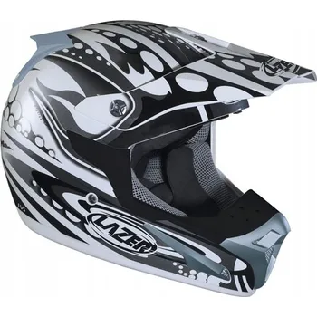 Cyklistická přilba Motocyklová přilba Lazer SMX Bionic bílo-šedá, velikost S