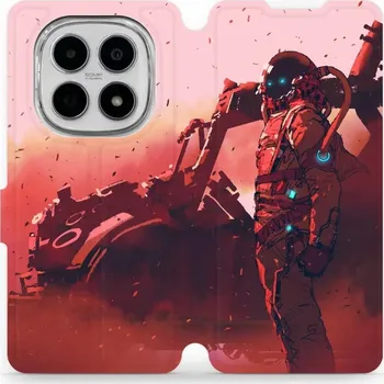 Pouzdro na mobilní telefon Flipové pouzdro Mobiwear - Xiaomi Redmi Note 15 5G - MA09S Průzkumník s červeným vozítkem (Knížkové flip pouzdro, obal, kryt na mobil Xiaomi Redmi Note 15 5G - MA09S Průzkumník s červeným vozítkem, materiál Umělá kůže + TPU - ochrana 360°, stojánek,)