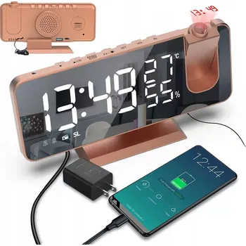 Budík HODINY DIGITÁLNÍ LED Budík Teploměr DATUM Podsvícené Moderní