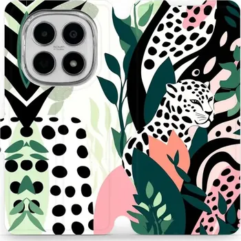 Pouzdro na mobilní telefon Flipové pouzdro Mobiwear - Xiaomi Redmi Note 15 5G - VP53S Levhart (Knížkové flip pouzdro, obal, kryt na mobil Xiaomi Redmi Note 15 5G - VP53S Levhart, materiál Umělá kůže + TPU - ochrana 360°, stojánek, silikonová vanička, magnetické zavírání)