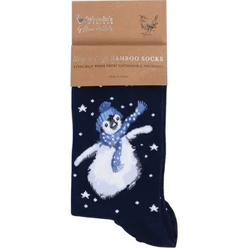 Dámské ponožky Dámské ponožky Wrendale Designs "Winter Wonderland" - Tučňák, vánoční