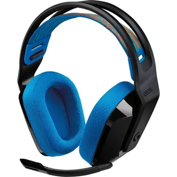 Sluchátka Logitech G535 LIGHTSPEED Wireless Gaming Headset, černá/modrá