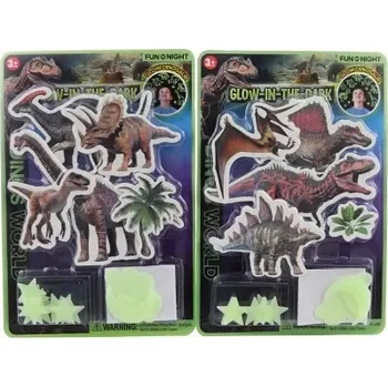 Samolepící dekorace Svítící nalepovací dinosauři na zeď
