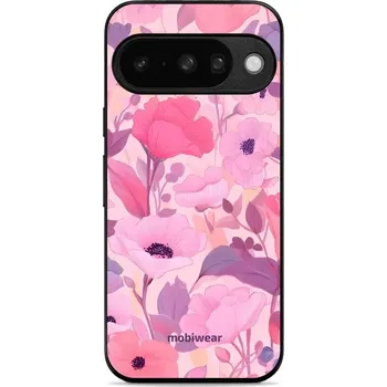 Pouzdro na mobilní telefon Lesklý kryt Mobiwear Glossy - Google Pixel 10 - GP74G Růžové květy snů (Prémiové lesklé pouzdro, obal, kryt Mobiwear Glossy na mobil Google Pixel 10 - GP74G Růžové květy snů, materiál Plast + TPU silikon - krytí po všech stranách, neošoupatelný potisk,)