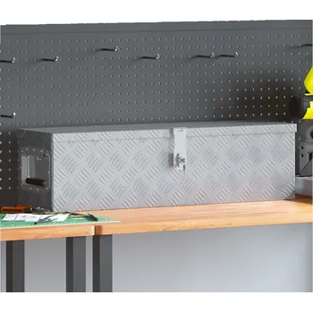 Hliníkový box 80,5 x 22 x 22 cm stříbrný IM_142937