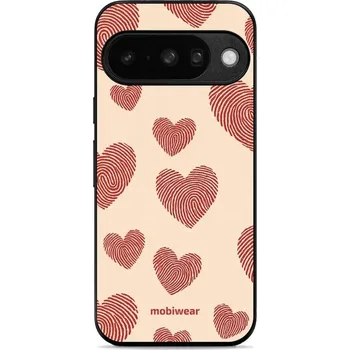 Pouzdro na mobilní telefon Lesklý kryt Mobiwear Glossy - Google Pixel 10 - GP93G Otisk srdce (Prémiové lesklé pouzdro, obal, kryt Mobiwear Glossy na mobil Google Pixel 10 - GP93G Otisk srdce, materiál Plast + TPU silikon - krytí po všech stranách, neošoupatelný potisk, tenké)