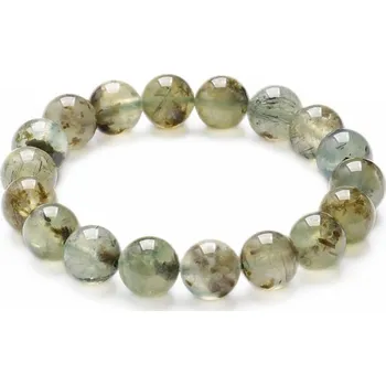 Náramek Prehnit náramek z velkých korálků obvod cca 16 až 21 cm