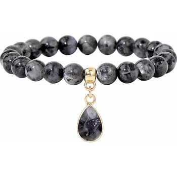 Náramek Labradorit náramek s kapkou obvod cca 18 až 22 cm