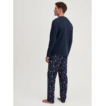 Pánské pyžamo Calida Pyžamo 41884 Tmavomodrá Regular Fit L