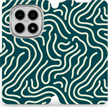 Pouzdro na mobilní telefon Flipové pouzdro Mobiwear - Xiaomi Redmi Note 15 5G - VA61S Béžové linky (Knížkové flip pouzdro, obal, kryt na mobil Xiaomi Redmi Note 15 5G - VA61S Béžové linky, materiál Umělá kůže + TPU - ochrana 360°, stojánek, silikonová vanička, magnetické zavírání)