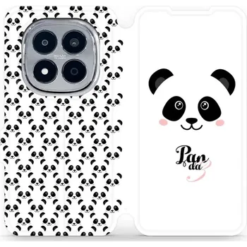 Pouzdro na mobilní telefon Flipové pouzdro Mobiwear - Xiaomi Redmi Note 15 Pro Plus 5G - M030P Panda Amálka (Knížkové flip pouzdro, obal, kryt na mobil Xiaomi Redmi Note 15 Pro Plus 5G - M030P Panda Amálka, materiál Umělá kůže + TPU - ochrana 360°, stojánek, silikonová vanička,)