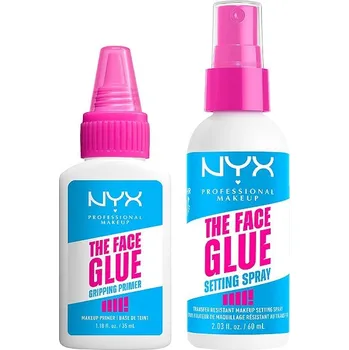 Přípravek na tvář NYX PROFESSIONAL MAKEUP The Face Glue Primer 35 ml + Setting Spray 60 ml