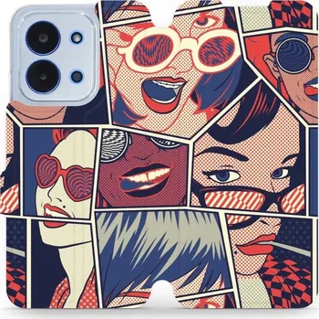 Pouzdro na mobilní telefon Flipové pouzdro Mobiwear - Xiaomi Poco C85 - VP18P Komiks (Knížkové flip pouzdro, obal, kryt na mobil Xiaomi Poco C85 - VP18P Komiks, materiál Umělá kůže + TPU - ochrana 360°, stojánek, silikonová vanička, magnetické zavírání)