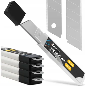 Pracovní nůž 50x Náhradní LAMACÍ čepele 18 mm pro ŘEZACÍ nůž na TAPETY Segmentové čepele