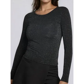 Dámské oblečení Sinsay - Halenka s kovovou nití - černá - 599EU-99X - 599EU-99X-S