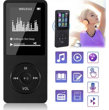 IP kamera MP3 přehrávač Altmir HiFi Music černý 8 GB