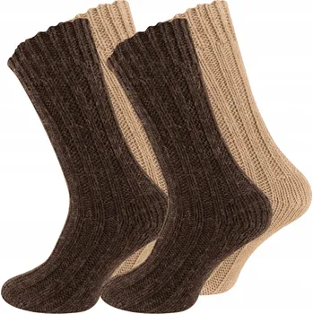 Dámské ponožky Vlněné ponožky z alpaky, silné, 2 páry, velikost 35-38