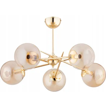 Alfa PRIMERY stropní svítidlo moderní 5xE14 zlaté jantarové 38 cm