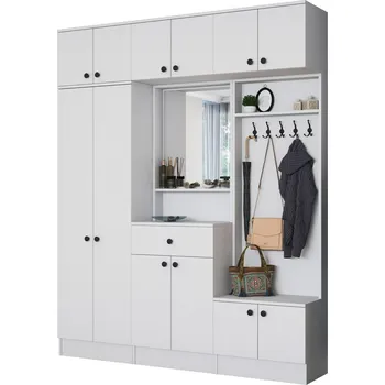 Předsíňová stěna Hanah Home Ewa White bílá