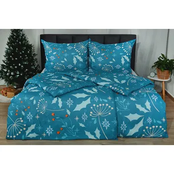 Povlečení Zimní Krepové povlečení mikro BASIC TOUTA tyrkysové