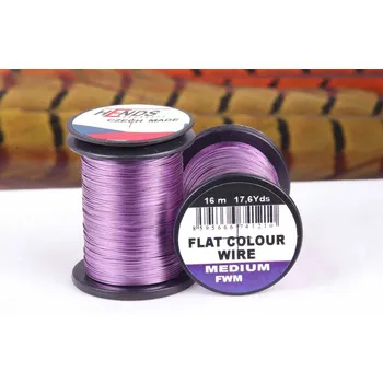 Rybářský prut HENDS FLAT COLOUR WIRE MEDIUM - PURPUROVÁ SVĚTLÁ FWM17