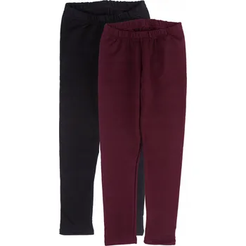 Dívčí zateplené legíny 2pack bordó a černé Tup Tup, vel. 98