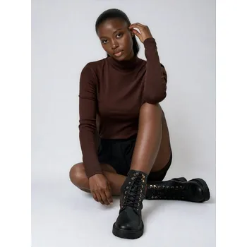 Dámská zimní obuv Sinsay - Kotníkové boty z umělé kůže - černá - 042GX-99X - 042GX-99X-41