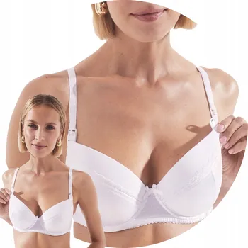 Podprsenka Na kojení a těhotenská podprsenka KELLY 70E bílá ALLES MaMa