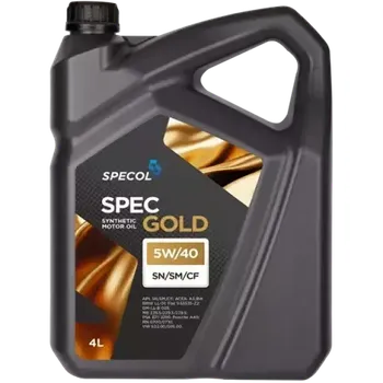 Motorový olej SPECOL SPEC GOLD SYNTHETIC SN/SM/CF 5W/40 4L
