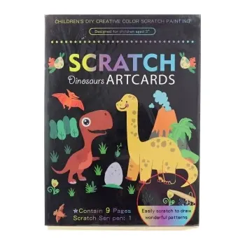 omalovánky Vyškrabovací obrázky dino