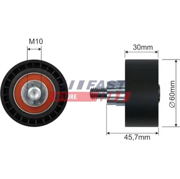 Napínací kladka, žebrovaný klínový řemen FAST FT44566