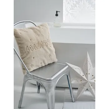 Povlak na dekorativní polštářek Sinsay - Povlak na polštář s vánočním motivem - krémová - 482FU-01X - 482FU-01X-ONE