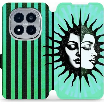 Pouzdro na mobilní telefon Flipové pouzdro Mobiwear - Xiaomi Redmi Note 15 Pro Plus 5G - VP58S Dvě tváře slunce (Knížkové flip pouzdro, obal, kryt na mobil Xiaomi Redmi Note 15 Pro Plus 5G - VP58S Dvě tváře slunce, materiál Umělá kůže + TPU - ochrana 360°, stojánek, silikonová)