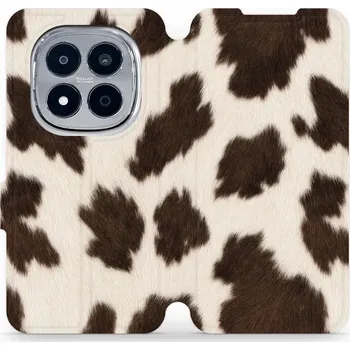 Pouzdro na mobilní telefon Flipové pouzdro Mobiwear - Xiaomi Redmi Note 15 Pro Plus 5G - V166S Hnědá strakatá (Knížkové flip pouzdro, obal, kryt na mobil Xiaomi Redmi Note 15 Pro Plus 5G - V166S Hnědá strakatá, materiál Umělá kůže + TPU - ochrana 360°, stojánek, silikonová vanička,