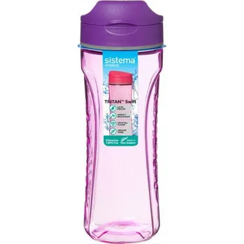SISTEMA Hydrate Swift Bottle 0,6 l fialová - Tritanová láhev na vodu a nápoje