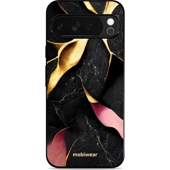 Pouzdro na mobilní telefon Lesklý kryt Mobiwear Glossy - Google Pixel 10 Pro XL - G021G Černý a zlatavý mramor (Prémiové lesklé pouzdro, obal, kryt Mobiwear Glossy na mobil Google Pixel 10 Pro XL - G021G Černý a zlatavý mramor, materiál Plast + TPU silikon - krytí po všech stranách