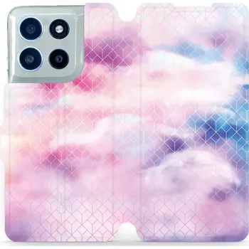 Pouzdro na mobilní telefon Flipové pouzdro Mobiwear - Motorola Moto G56 5G - MR02S Vodovkové obrazce (Knížkové flip pouzdro, obal, kryt na mobil Motorola Moto G56 5G - MR02S Vodovkové obrazce, materiál Umělá kůže + TPU - ochrana 360°, stojánek, silikonová vanička, magnetické zavírá