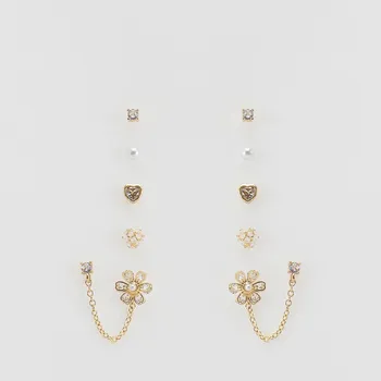 Souprava šperků Reserved - Souprava náušnic se zirkony - zlatý - 716IL-GLD - 716IL-GLD-ONE